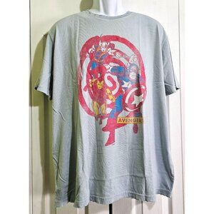 Mens Junk Food Clothing Marvel Avengers Retro Tee Shirt Top Captain America Thor